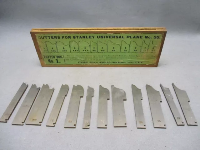 Cutter Box No. 1 for Stanley Universal Plane 55 in Original Box Complete