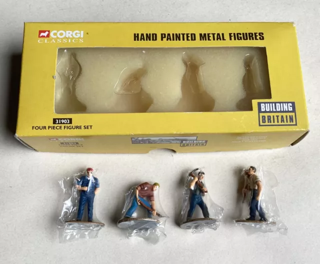 CORGI 31903, 1:50 scale - 4 PIECE WORKMEN FIGURE SET - MIB