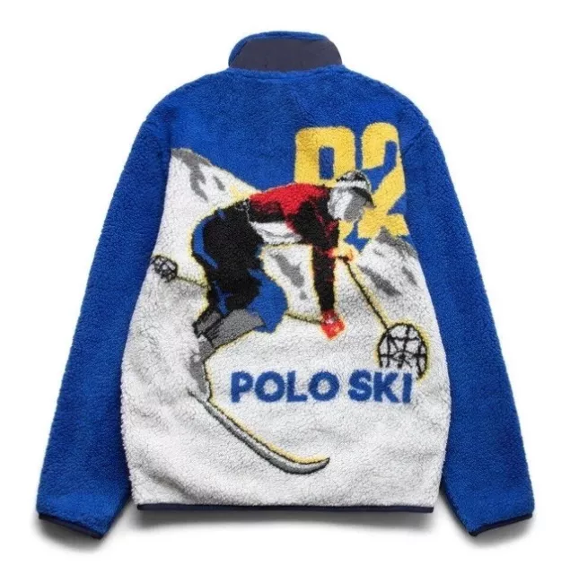 Polo Ralph Lauren Ski 92 Alpine Fleece Full Zip Jacket XL Suicide Skier NWT