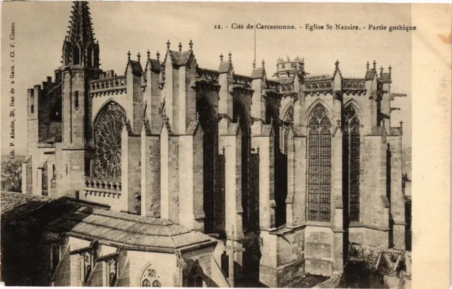 CPA Cité de CARCASSONNE-Église St-Nazaire-Partie gothique (260877)