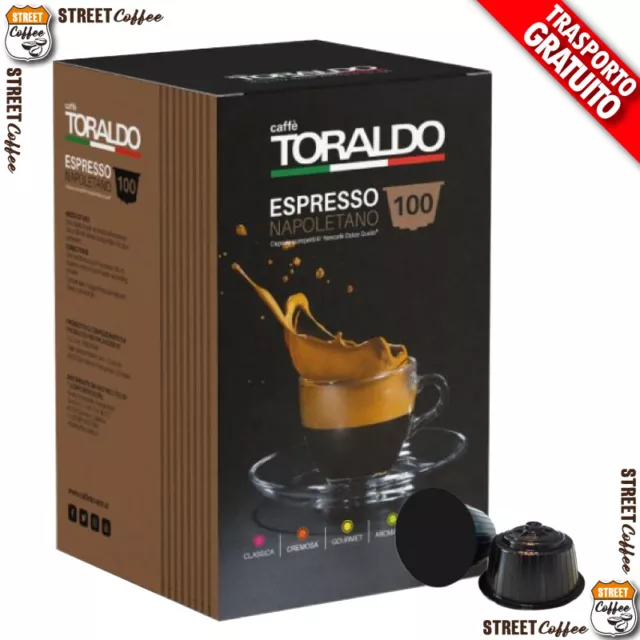 100 Cialde Caffè Toraldo Miscela Classica compatibili Nescafè Dolce Gusto*