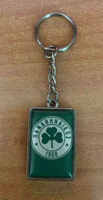 Greece. PANATHINAIKOS keychain keyring PAO FC Football -Both sides are the same.