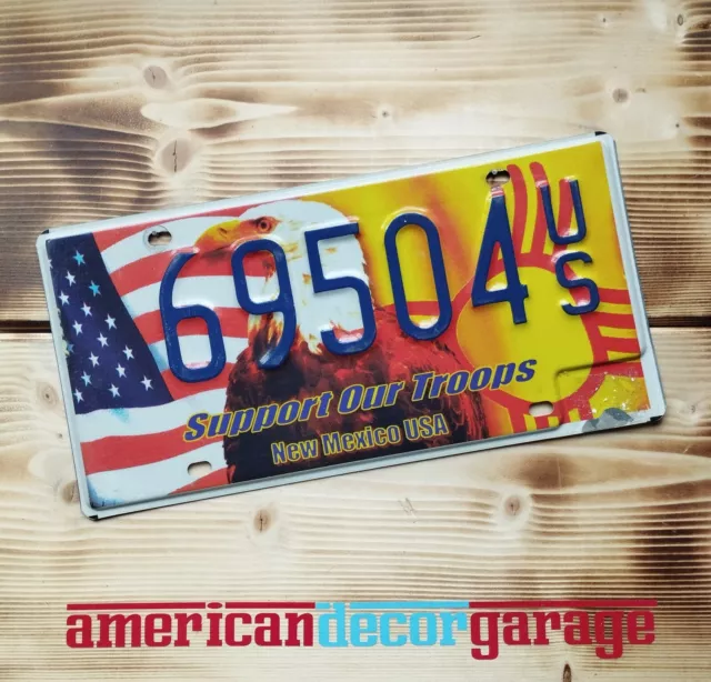 USA Nummernschild/Kennzeichen/license plate *New Mexico Support Our troops *