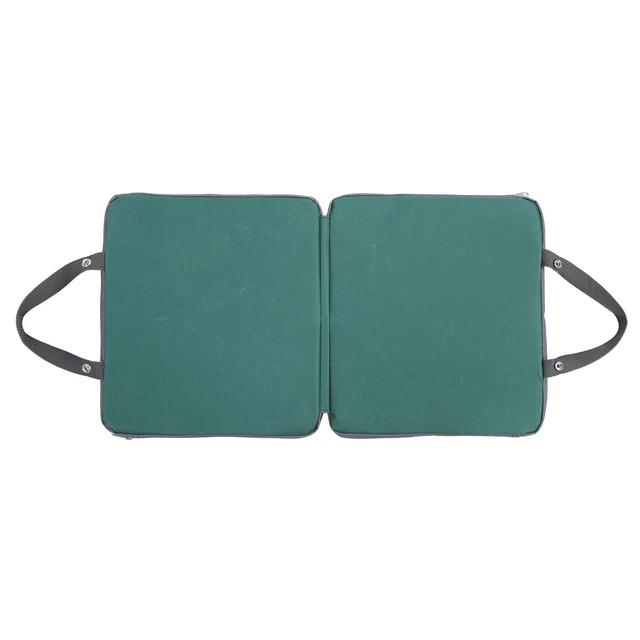 (Gris + Vert) Coussin Agenouillé Portable En Mousse à Mémoire De Forme Pour Le