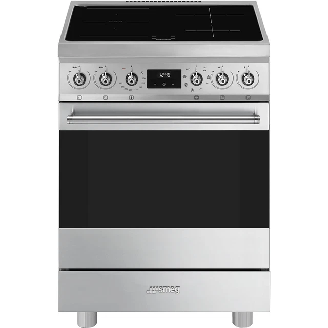 SMEG C6IMXI2 CUCINA con PIANO COTTURA A INDUZIONE FORNO 70 LT 9 FUNZIONI 60x60