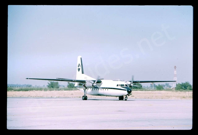 West Coast Airlines Fairchild F27 N2710 No Date Kodachrome Aircraft Slide/Dia