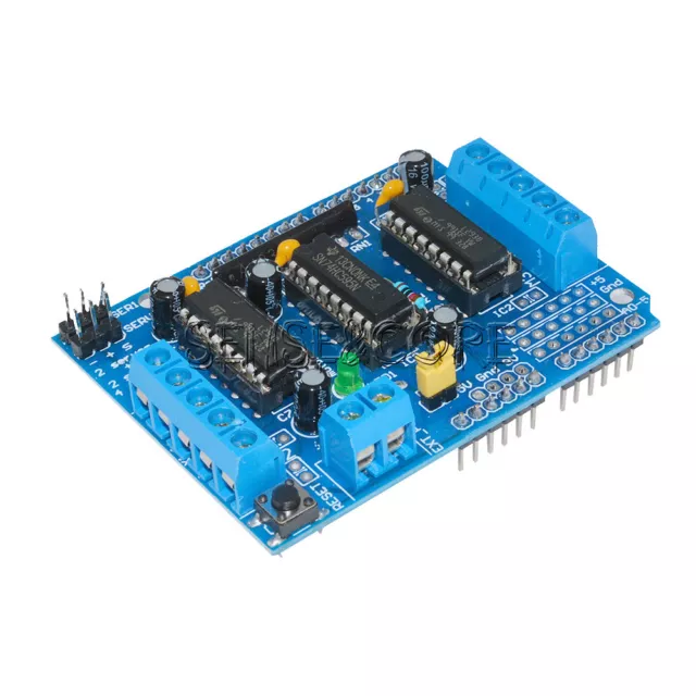 Motor Driver Shield L293D | Arduino Steuerung für 2 Schritt- oder 4 DC-Motoren