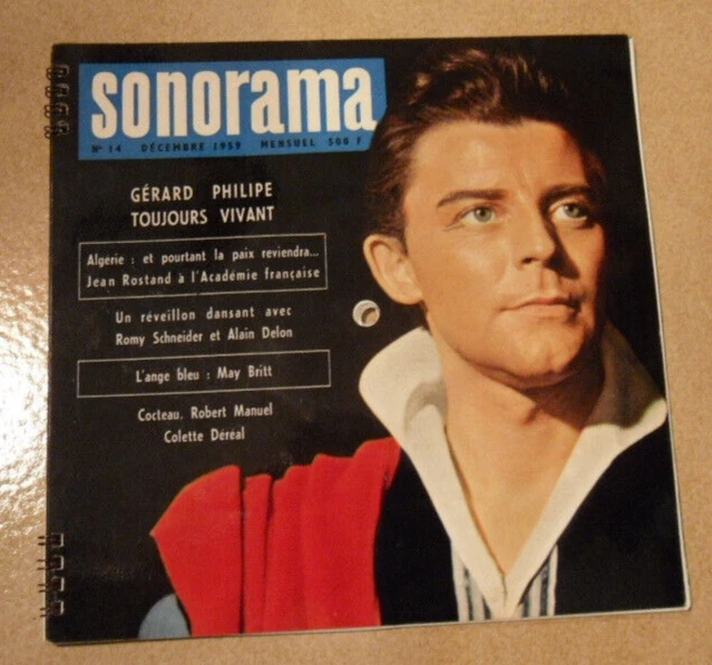 SONORAMA N° 14 en 1959 GERARD PHILIPE Alain DELON Romy SCHNEIDER MAY ...