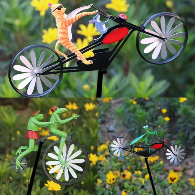 Animal On Bike Windmill Wind Spinner