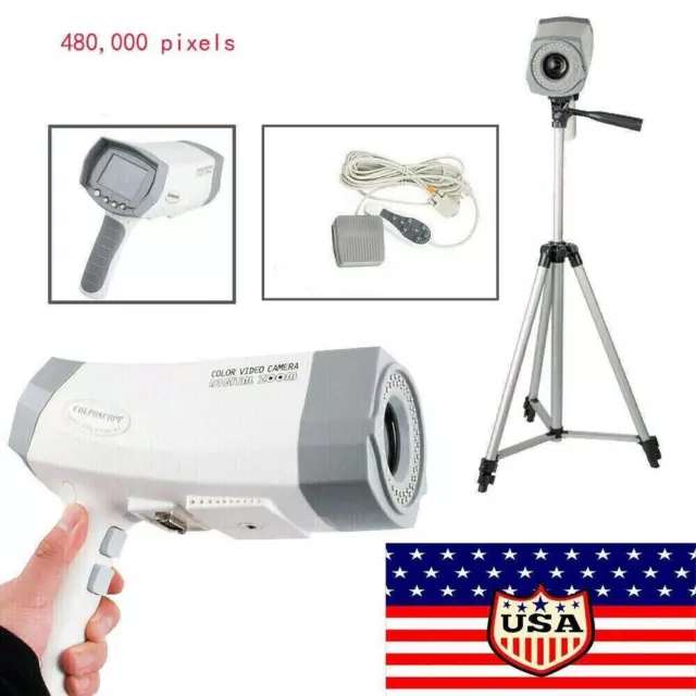 *USA* Electronic Colposcope 480000 Pixels Camera Zoom+ Software Tripod
