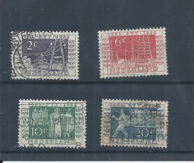 Netherlands stamps.  1952 Stamp Centenary & Telegraph Service used   (AC184)