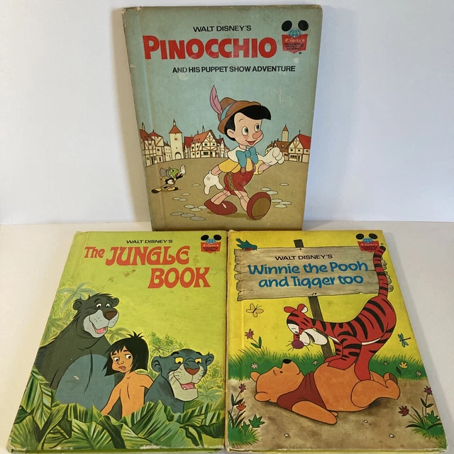 Walt Disney's Book Bundle - 1973, 1974, 1975 - Hardcover - Book Club Edition