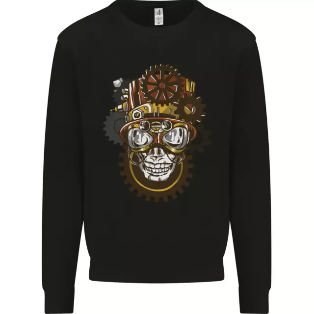 Steampunk Skull Kids Sweatshirt Jumper