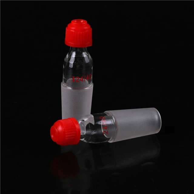 24/40 Glass Thermometer Adapter W/Thread Ground Scock Joint Lab Accesso.FY