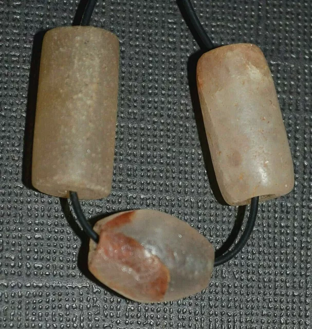 Ancient Excavated Quartz Stone Assorted Trade Beads Found In Mali, African Trade