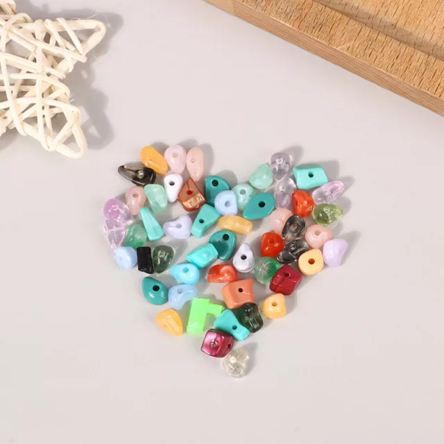 50Pcs5-8mm Irregular Acylic Beads Imitation Natural Stone For DIY Jewelry Mak Ni