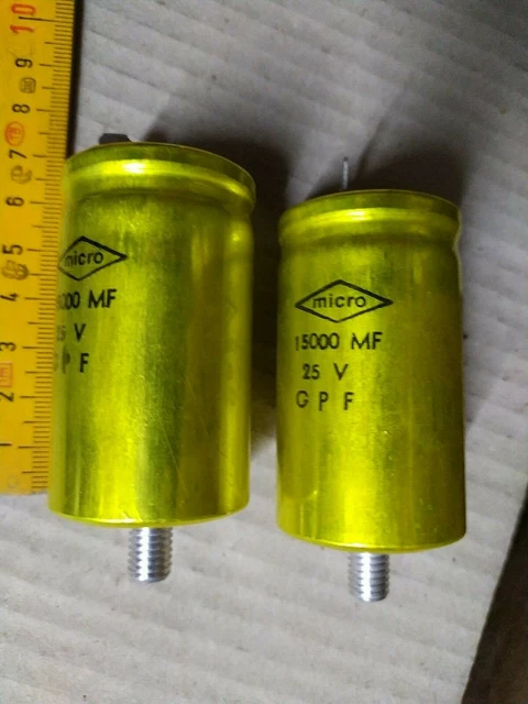 Lot De 2 Condensateurs Mallory 4µF 370V - Parfait Pour L'électronique Audio Vintage