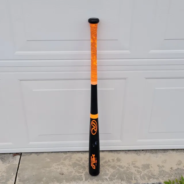 Rawlings VELO Y62V 31" Baseball Bat Little League -7.5 Black Orange Hollow End