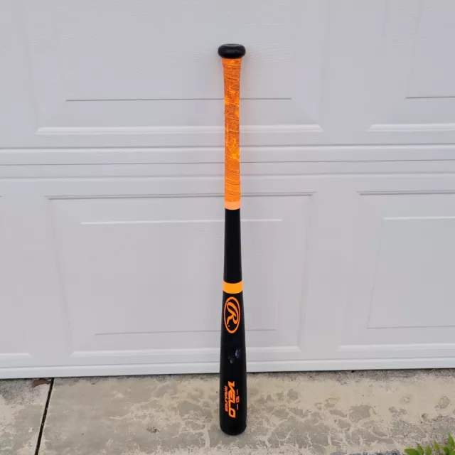 Rawlings VELO Y62V 31" Baseball Bat Little League -7.5 Black Orange Hollow End