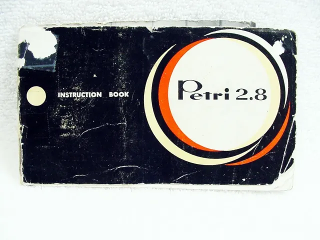 Folleto de instrucciones Petri 35 (2,8) | 1954 | 29 páginas | texto de fotos | desgaste | $9,25