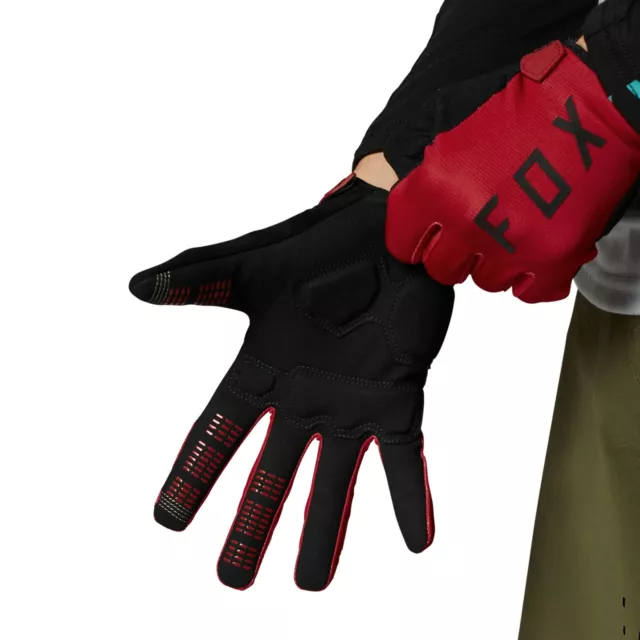 Fox Ranger Gel MTB Bike Gloves - Chili Red 2