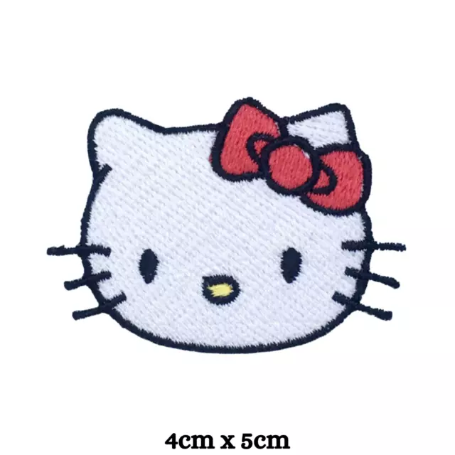 15pcs/set Cute Hello Kitty Embroidery Patch Costume Accessories Iron On Sew  On