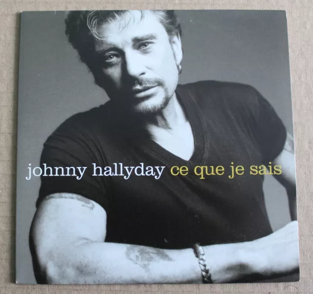 Johnny Hallyday, ce que je sais, CD single  Promo