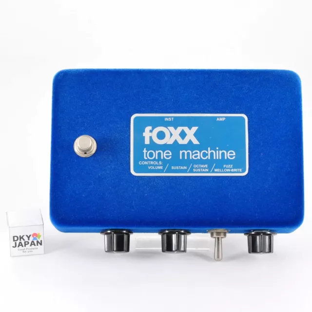 Foxx Tone Machine Fuzz Guitar Effects Pedal MIU 2007 Blue Velvet Used Fm JP #788