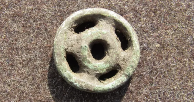 Sarmatia-Scythian Bronze Amulet-Symbol Wheel of Fortune 7-4 th Century BC #1