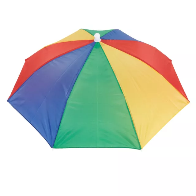 Overhead Polyester Umbrella Hat Keep Your Head Protected from Sun and Rain