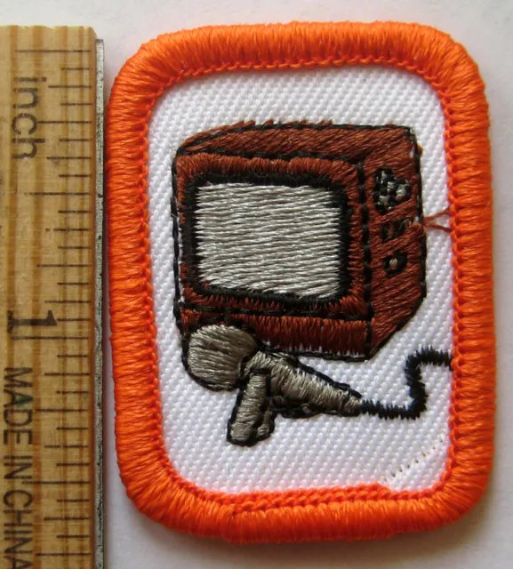 Girl Scout Sr BASIC AUDIO VISUAL PRODUCTION Interest Project TV Patch IP Badge