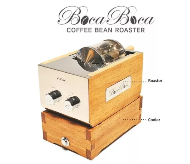 BOCABOCA N 250 Infrared Coffee Bean Roaster + Coffee Cooler Set - USA Version