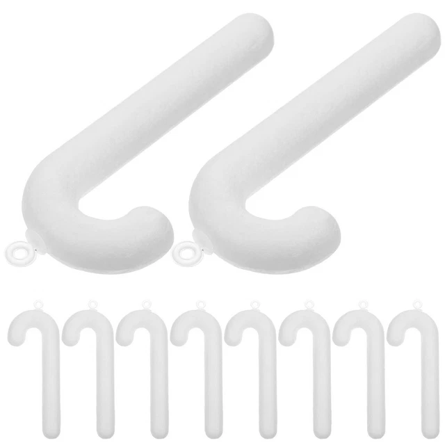 10 Pcs Christmas Home Decorations Blank Candy Cane Foam Balls Lollipop Tree