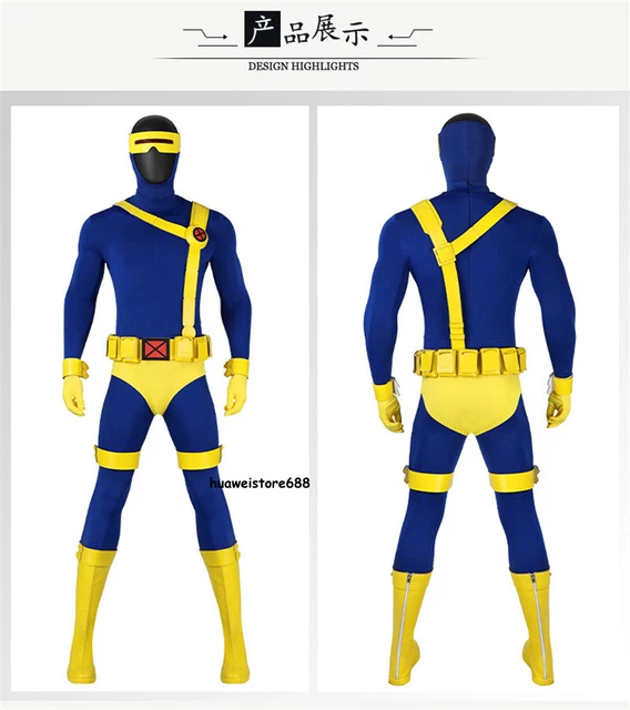X-MEN 97 CYCLOPS Scott Summers Cosplay Outfits Costume Jumpsuit ...