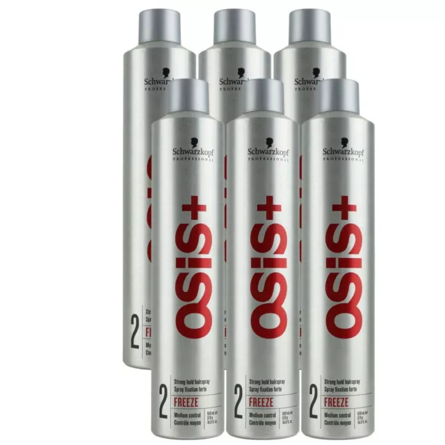 Schwarzkopf Osis Freeze 6 x 500 ml Haarspray Set