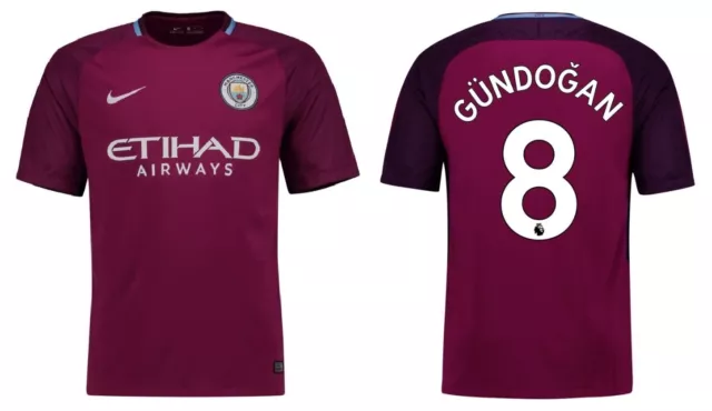 Trikot Nike Manchester City 2017-2018 Away - Gündogan 8 I Auswärts ManCity