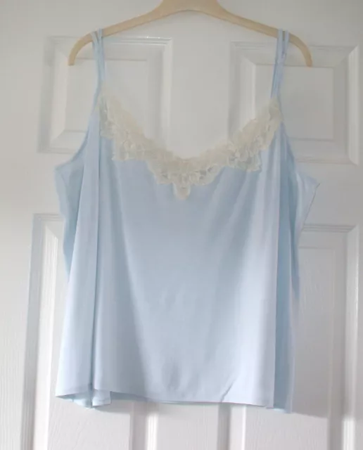 Fab ladies light-blue cami-style vest-top from Marks & Spencer, size 22
