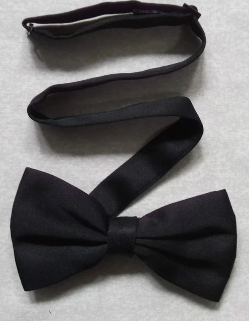 Bow Tie Dickie Bowtie Mens Vintage Retro Adjustable BLACK