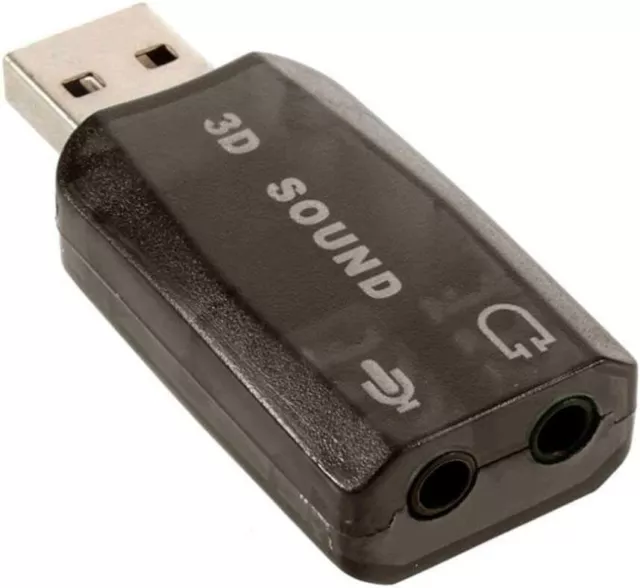 Scheda Audio Usb Esterna Virtuale Sonora Microfono Cuffie 3,5Mm Sound Card 5.1Ch