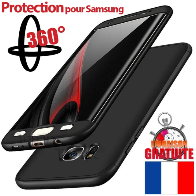 Coque Housse Etui Total 360° Pour Samsung Galaxy S8 S9 Protection Verre Trempe