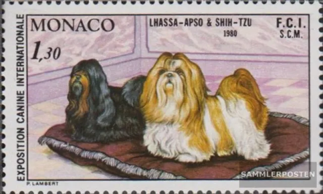 Monaco 1428 (kompl.Ausg.) postfrisch 1980 Hundeausstellung