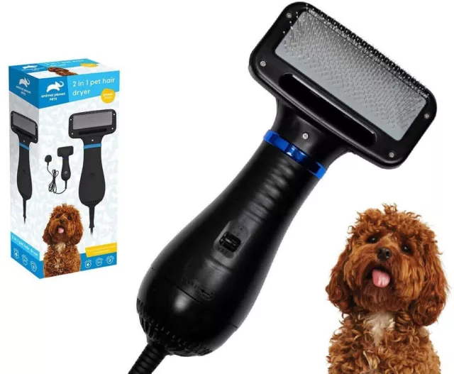 NUOVISSIMO Animal Planet Pets Asciugacapelli per cani 2 in 1 kit toelettatura