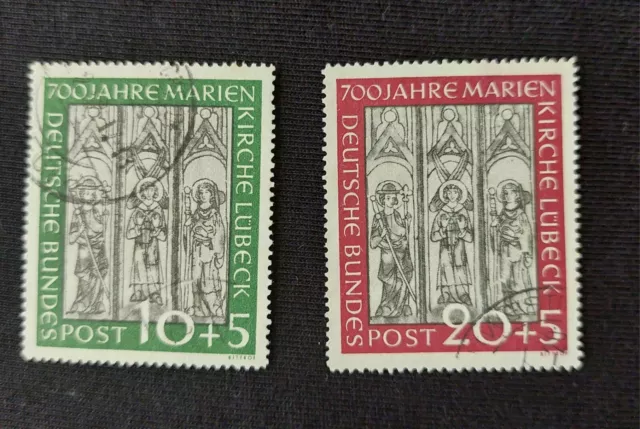 Briefmarken BRD Jahr 1951 - Michel-Nr.: 139 - 140 - gestempelt