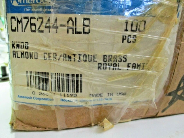 Bouton de cabine bouton céramique Amerock USA 63857 76244 antique laiton foncé beige traction 2