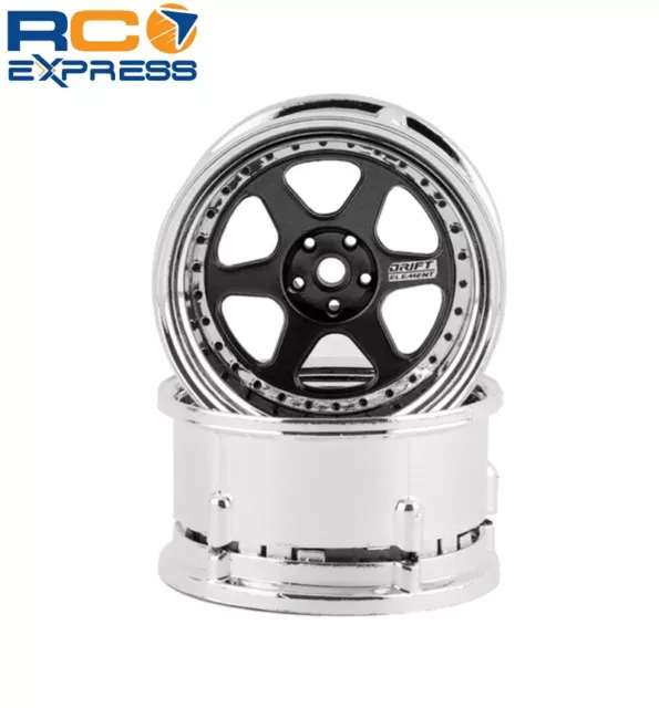 DS Racing Drift Element 6 Spoke Drift Wheels (Gold & Chrome) (2) DSCDE217