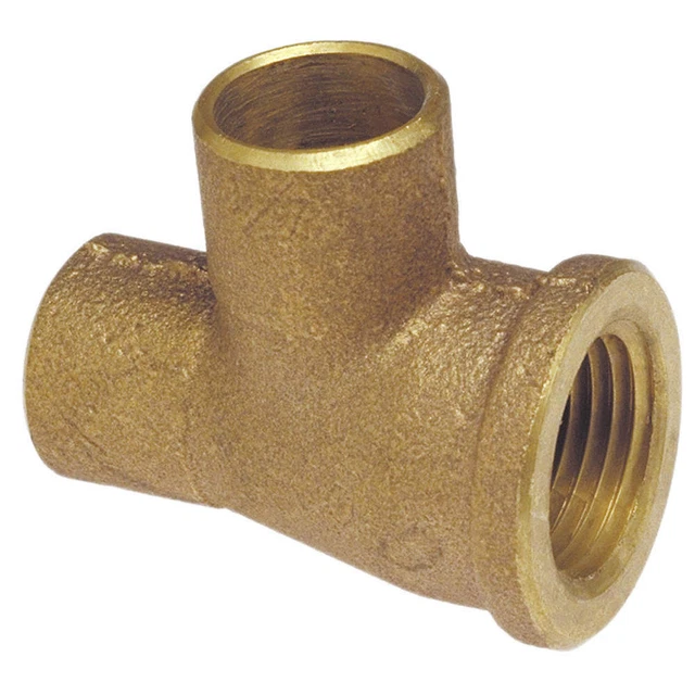 NIBCO 714-LF 1/2 Tee,LL Cast Bronze,1/2" Tube,CxFNPTxC