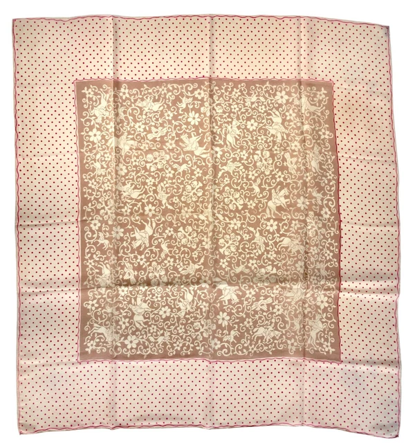 Foulard Vintage Olga Greco Paris – Carré Polyester 86cm Multicolore Années 80