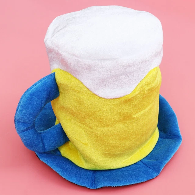 Cappello brocca birra in peluche costume cosplay festa copricapo cappello