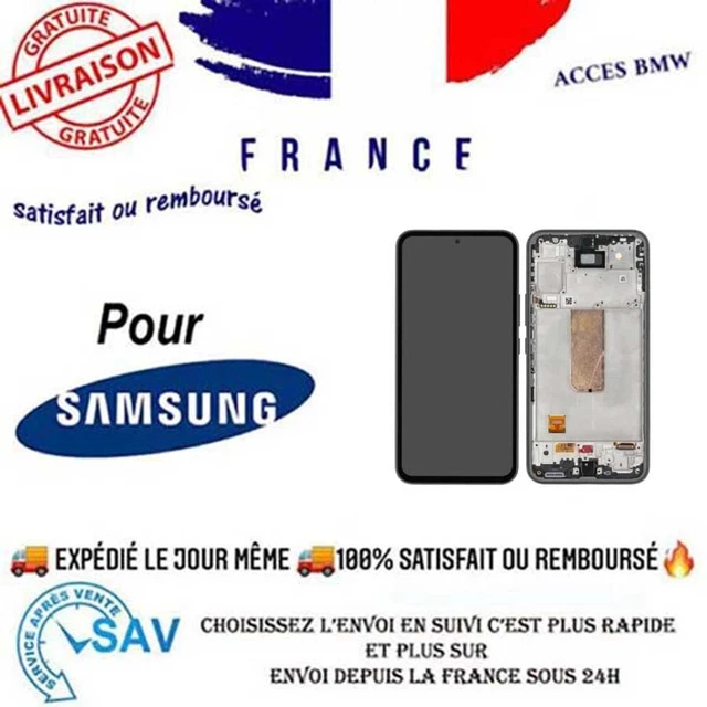 Original Ecran Lcd Et Vitre Tactile Noir Avec Chassis Pour