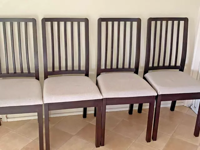 6 X IKEA EKEDALEN Dining Chairs - Sold As A Set Cost $600 NEW !!! 2